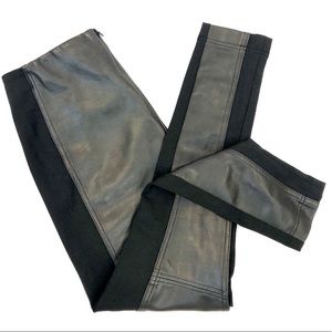 💥NWOT Ivanka Trump Faux Leather & Ponte Leggings